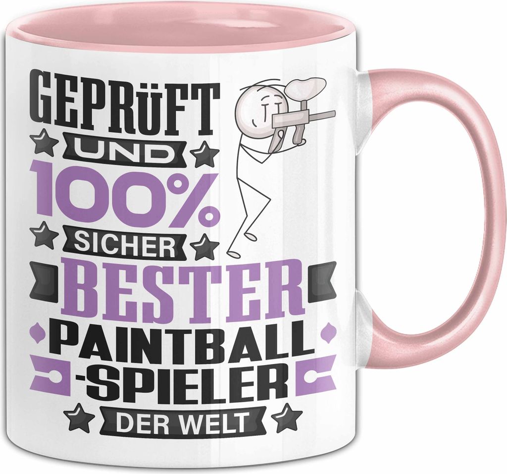 Paintballspieler Geschenk Lustiger Spruch für Paintballspieler Geschenkidee Bester Paintballspieler Der Welt (Rosa)