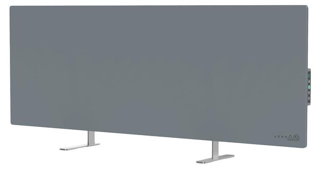 AENO GH5S Intelligentes Infrarot-Heizpaneel – LED-Display – Elektrisches Heizgerät 700W - Infrarot + Konvektion - Grau