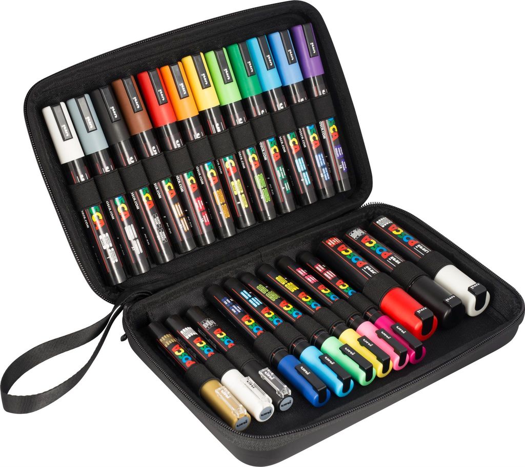 POSCA M POSCA/24 001 Pigmentový popisovač v balení po 24 Obrázek produktu 