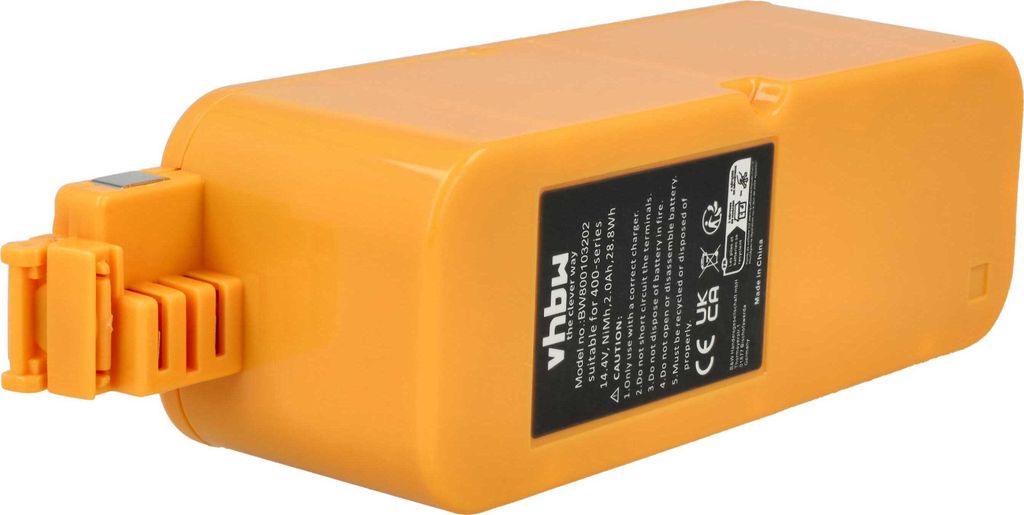 vhbw Akku kompatibel mit Vileda M-488a Saugroboter (2000 mAh, 14,4 V, NiMH)