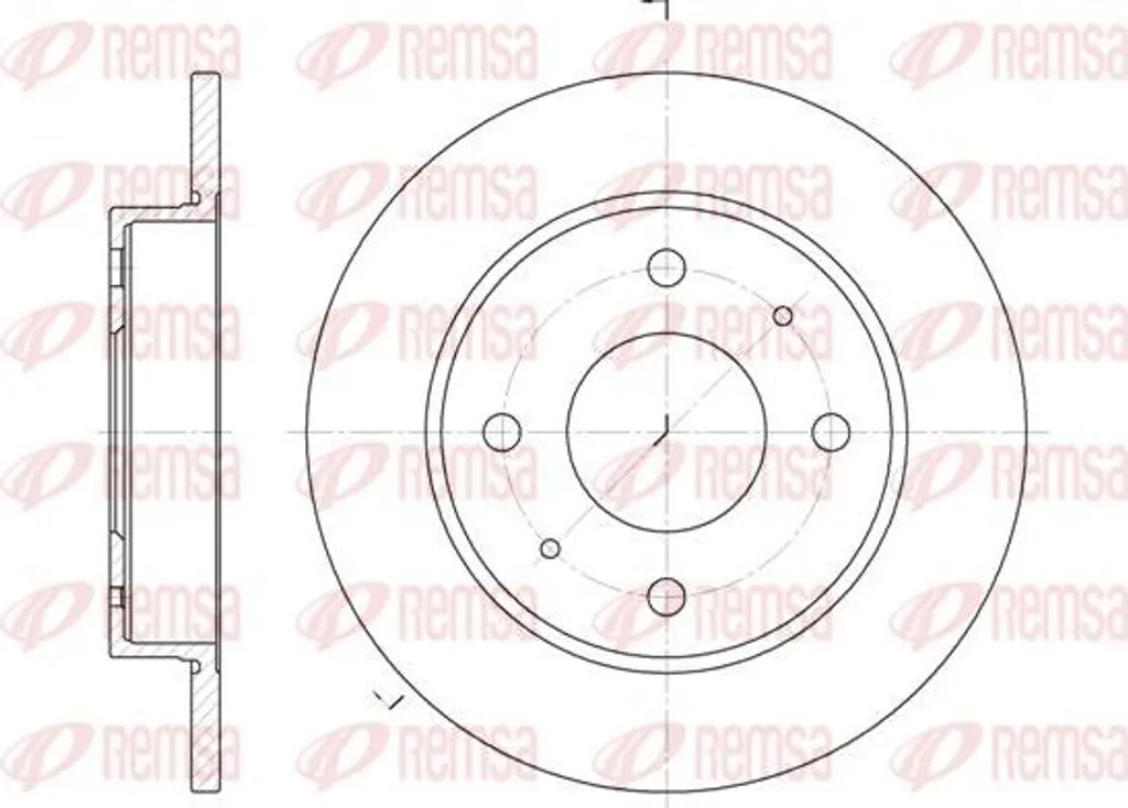 Disque de frein REMSA 6879.00 pour Colt et Smart Forfour
