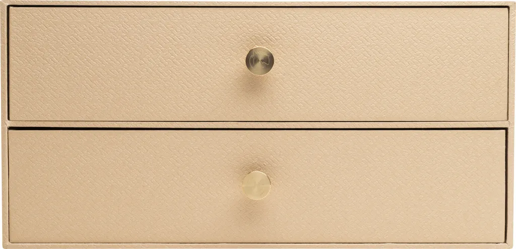 Module de Classement Beige 2 Tiroirs OfficeByMe Exacompta 30602E