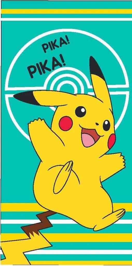 Telo Mare Pokémon 70x140cm | Asciugamano Bagno Cotone per Bambini