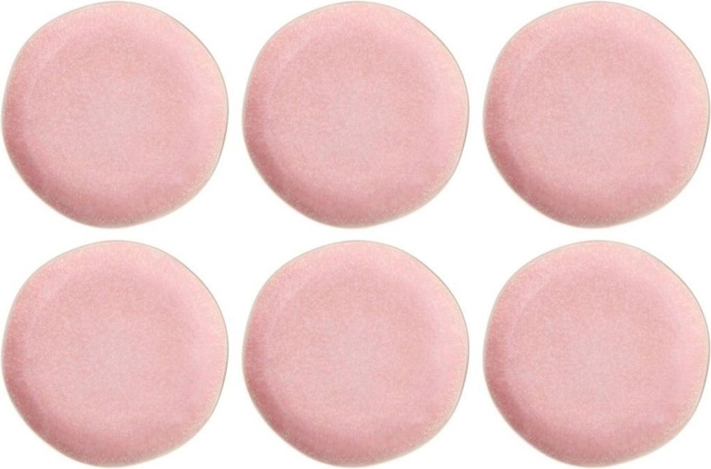 ROSE&TULIPANI CONCERTO FUSE ROSA Set of 6 dinner plates 27 cm