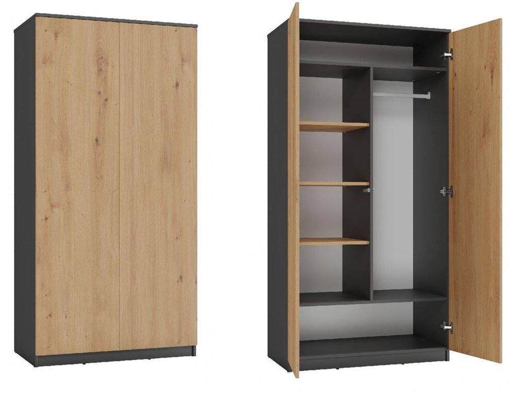 Topeshop SD-90 ANT/ART KPL, Skříň, 7 police/polic, 2 Obrázek produktu 