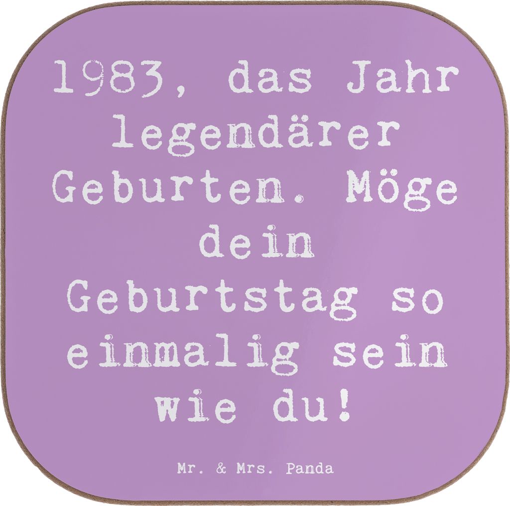 Mr. & Mrs. Panda Untersetzer für Gläser Spruch 1983 Produktbild 