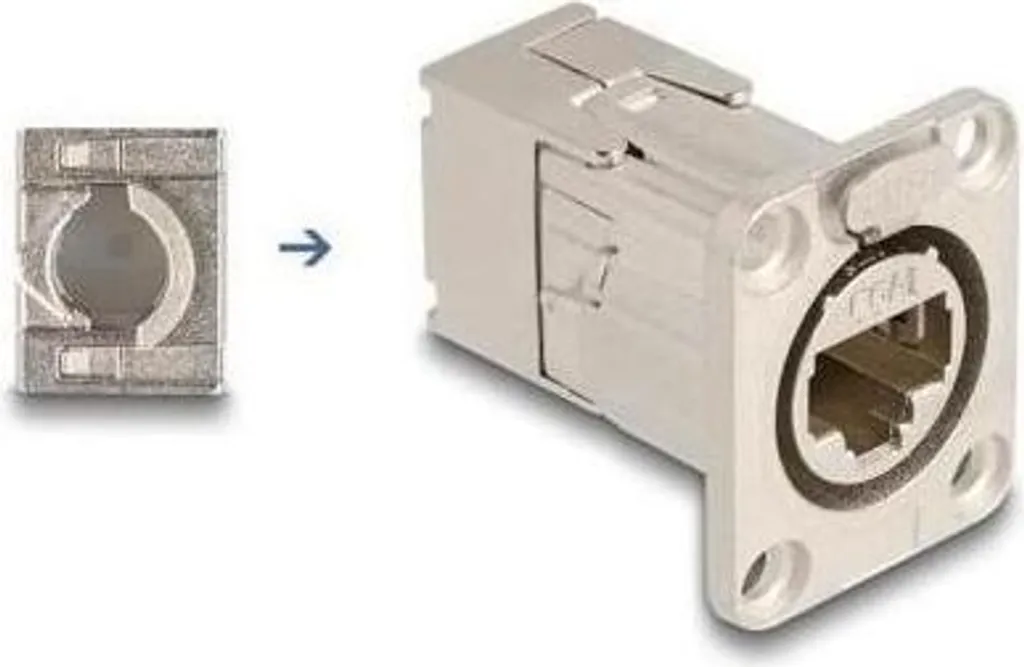 Prise RJ45 Cat.6A Anti-interférences Métal STP Connexion LSA Stable