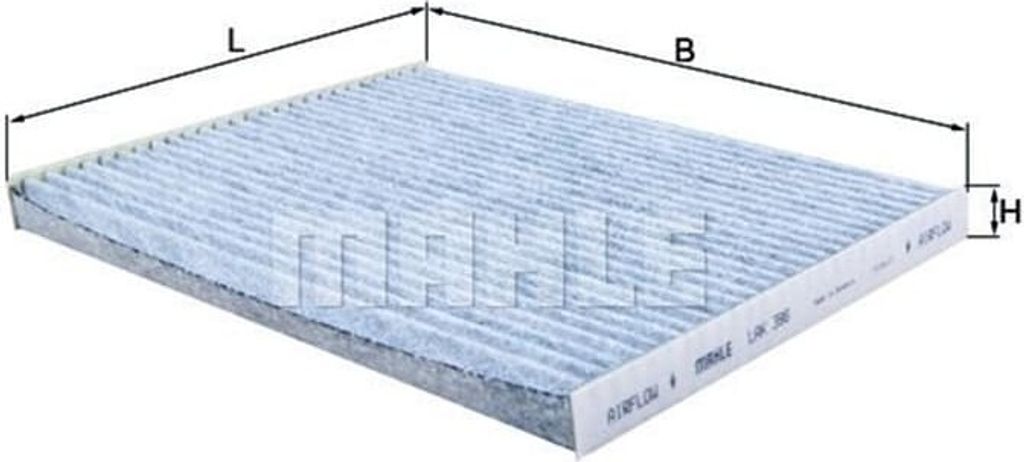 MAHLE Innenraumfilter LAK 396 Pollenfilter für NISSAN Qashqai / Qashqai +2 I (J10, NJ10) Aktivkohle