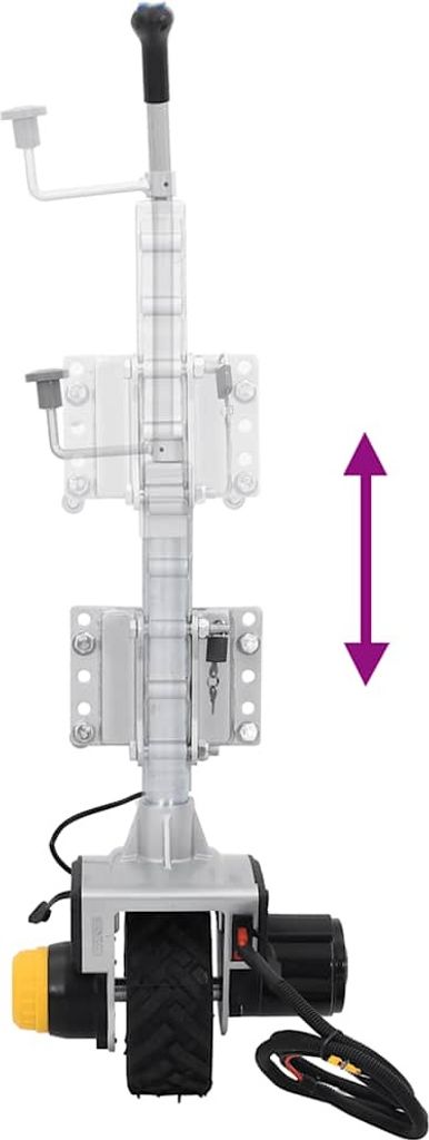 vidaXL Stützrad für Anhänger 12 V 550 W Aluminium