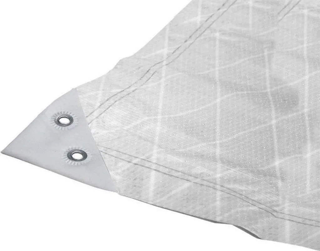 Faithfull Tough-Tarp Bâche Blanche 6 x 4m Ultra Résistante Blanche