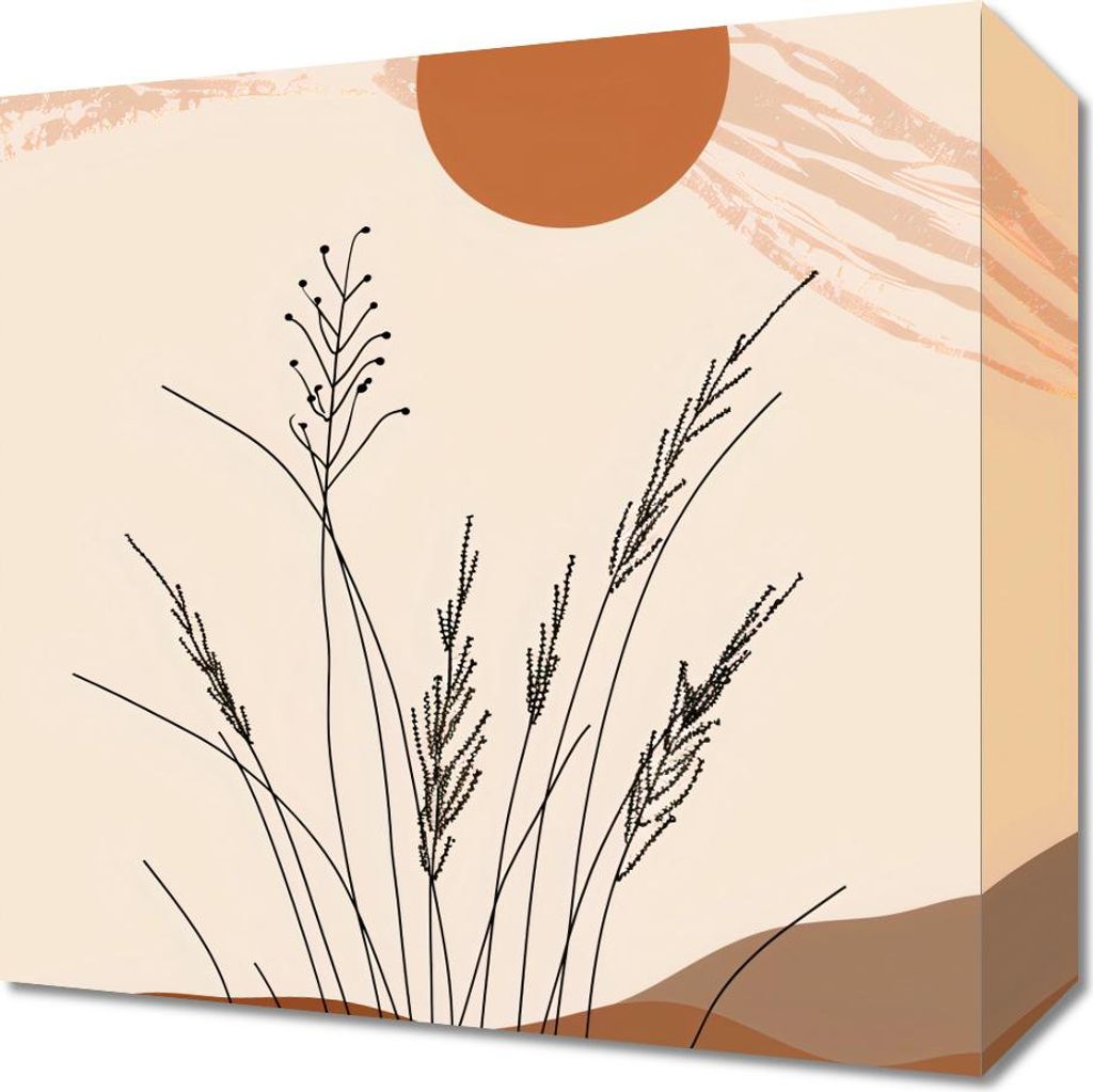 Bild 30x30cm Goldene Halme