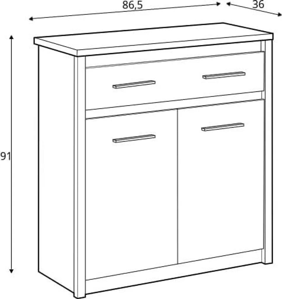Gagnez de la Place avec la Commode Ayson : Rangement Compact 3 Tiroirs