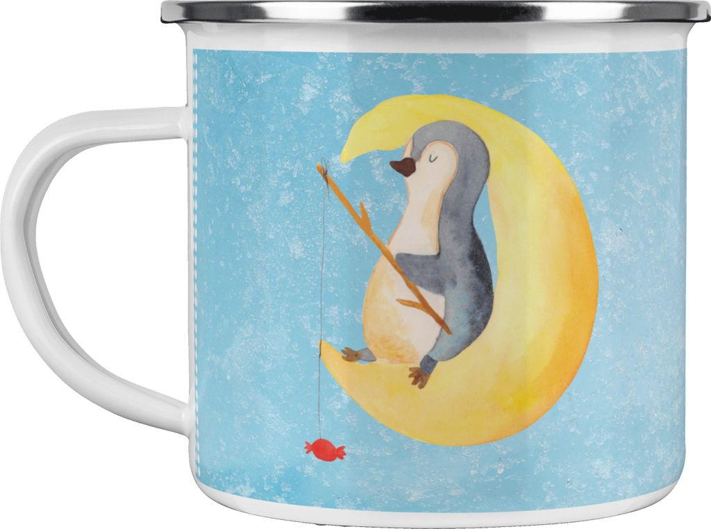 Mr. & Mrs. Panda Pott Pinguin Mond - Eisblau - Geschenk, Produktbild 