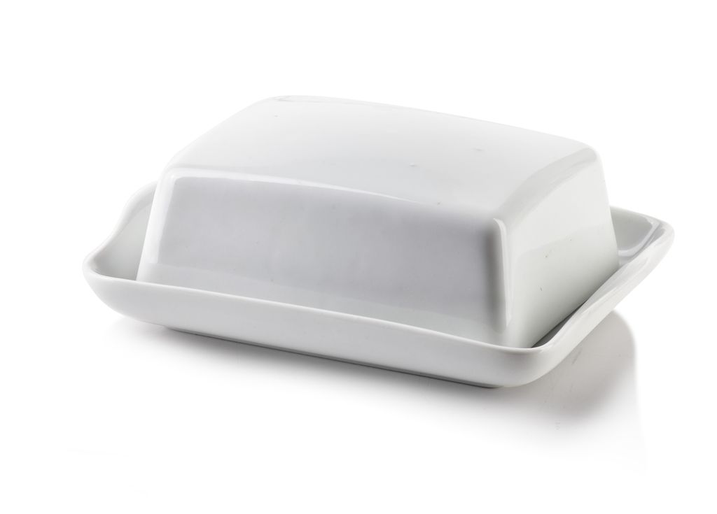 Boterkoker, porselein, Basic, BASIC, 16,5 x 12 x 5,5 cm, Productafbeelding 