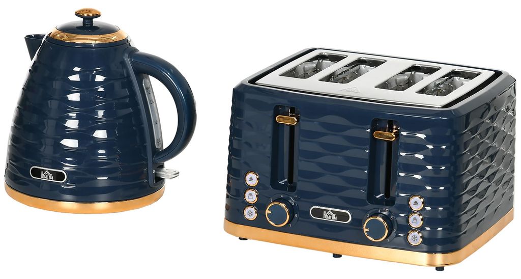 HOMCOM Wasserkocher-Toaster-Set mit 1,7 L Wasserkocher, 4 Produktbild 