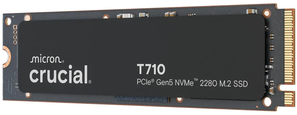 SSD NVMe M.2 2280 Crucial T710 1TB : Vitesse PCIe Gen5 Extrême