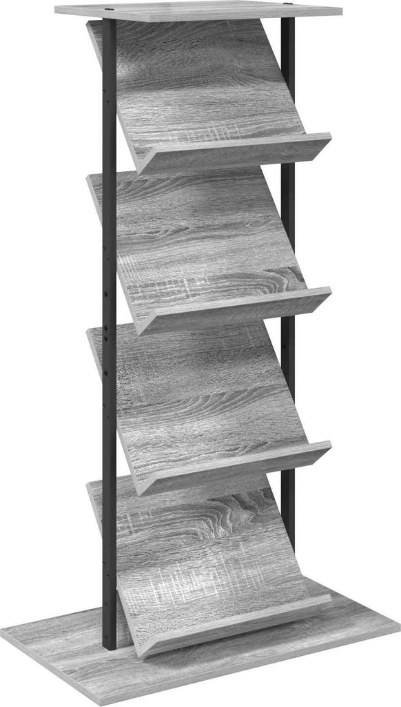 vidaXL Magazinregal Graues Sonoma 68 x 40 x 123.5 cm Holzwerkstoff