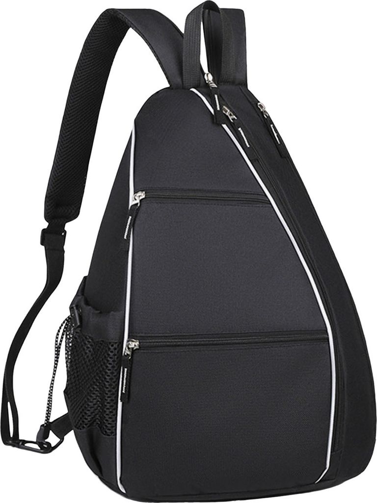 Pickleball-Tasche, Tennis-Badminton-Schläger-Rucksack, verstellbare Sling-Schulter-Sporttasche, Pickleball-Rucksack mit Wasserflaschenhalter