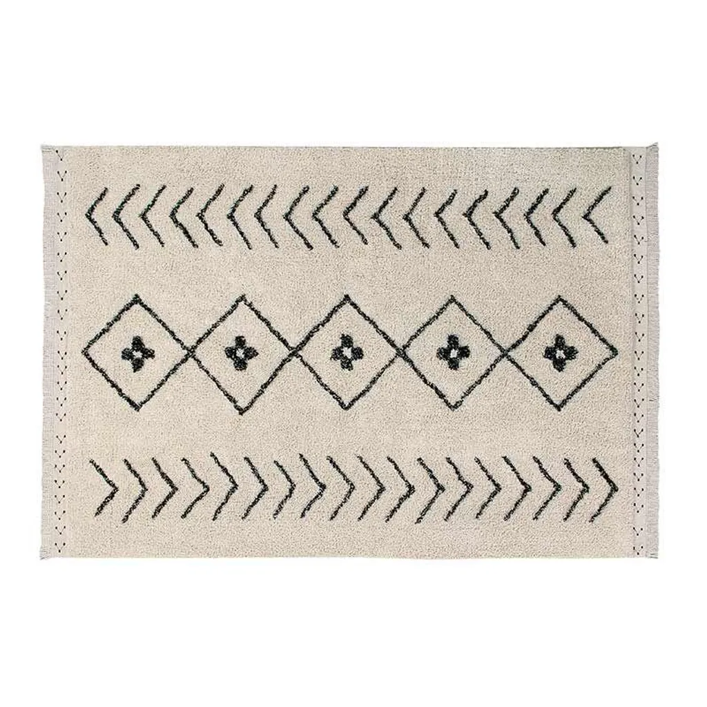 Tapis Berbère Naturel 140x210 cm - Solution Sol Froid et Déco Intemporelle
