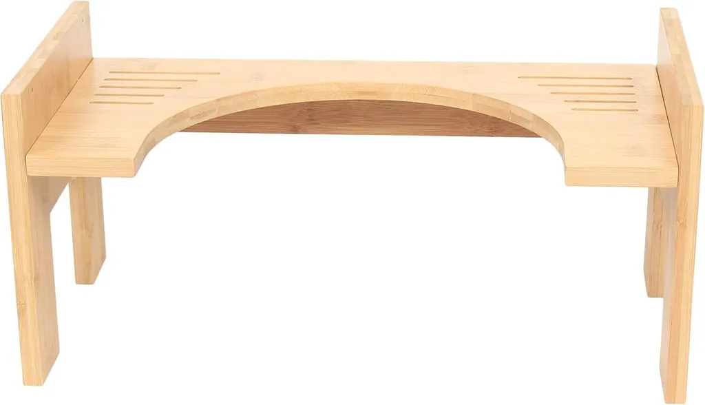 Marchepied WC en bois de bambou ergonomique et tabouret de physiologique