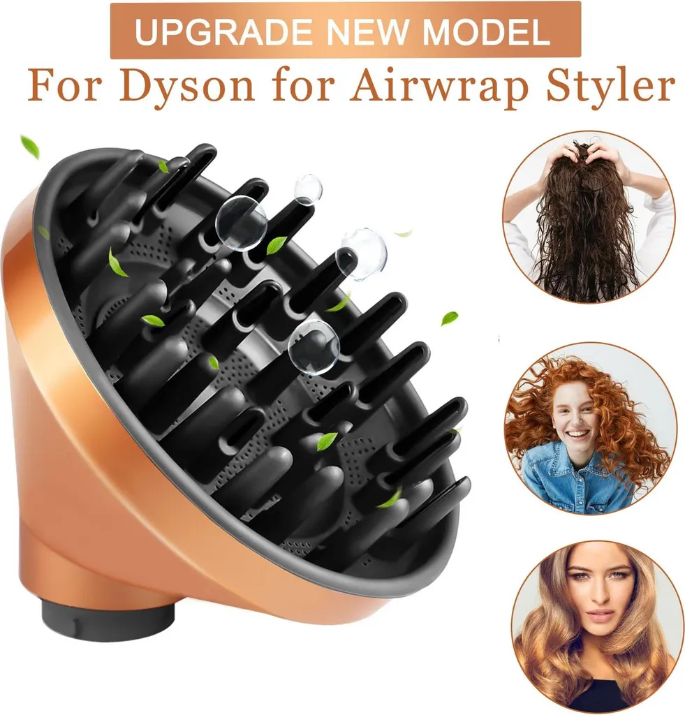 Diffuseur Volume pour Styler Dyson Airwrap HS01 HS05 Or - Style Pro - 8