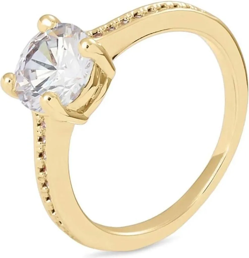 Anello Solitario Stroili 1682092 Golden Dream Oro e Zirconi