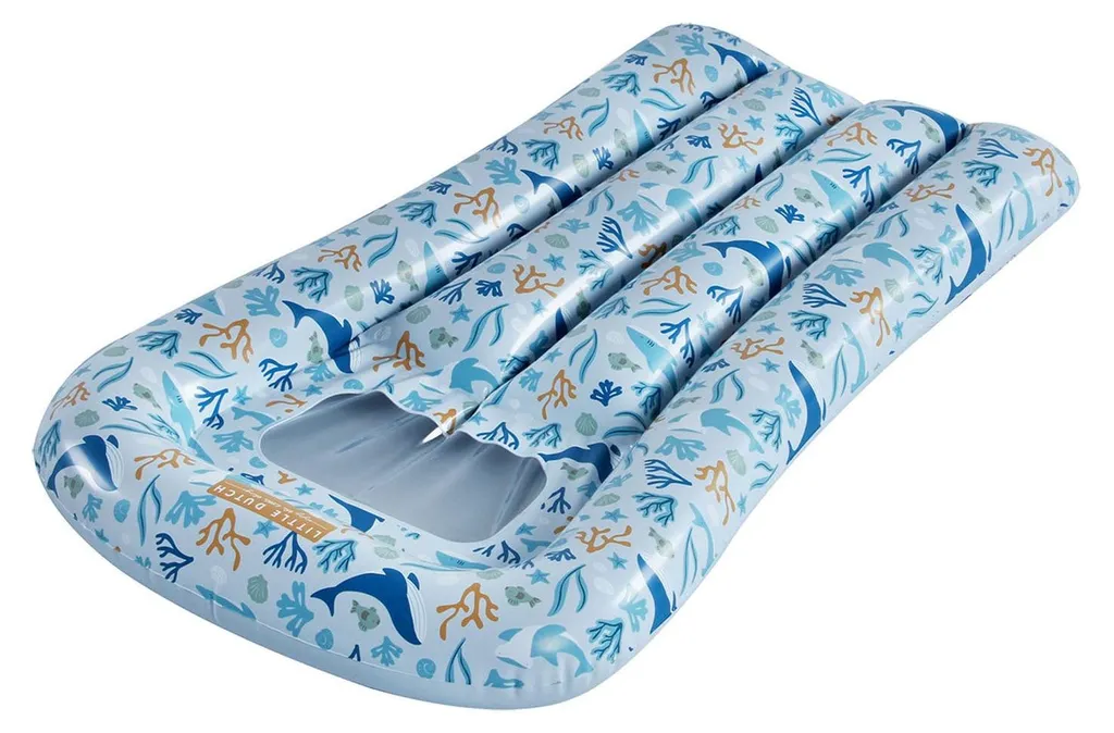Little Dutch Ocean Dreams Airbed 67 cm Blue - Matelas Gonflable Enfant