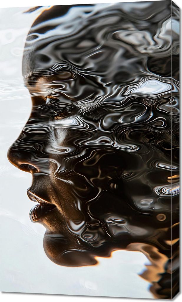 Bild 60x100cm Wässrige Reflexion Deines Selbst