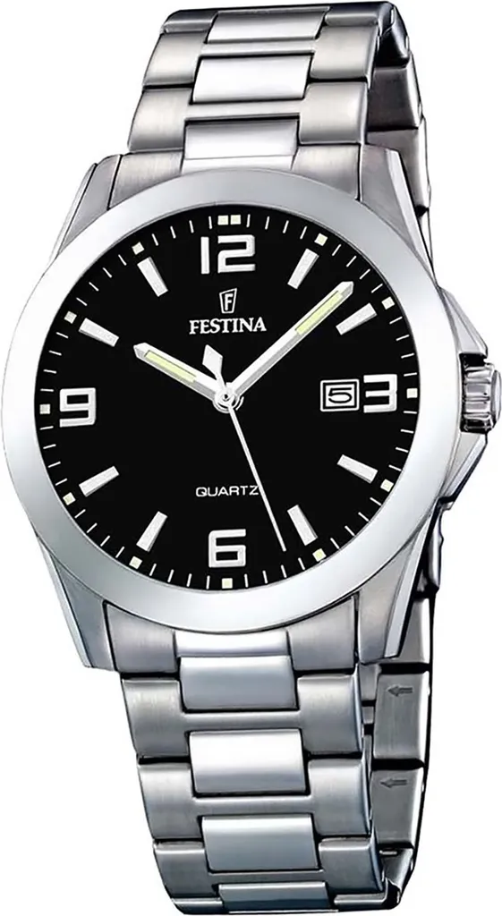 Festina Orologio Uomo Acciaio F16376/4 - Look Argento per Ufficio