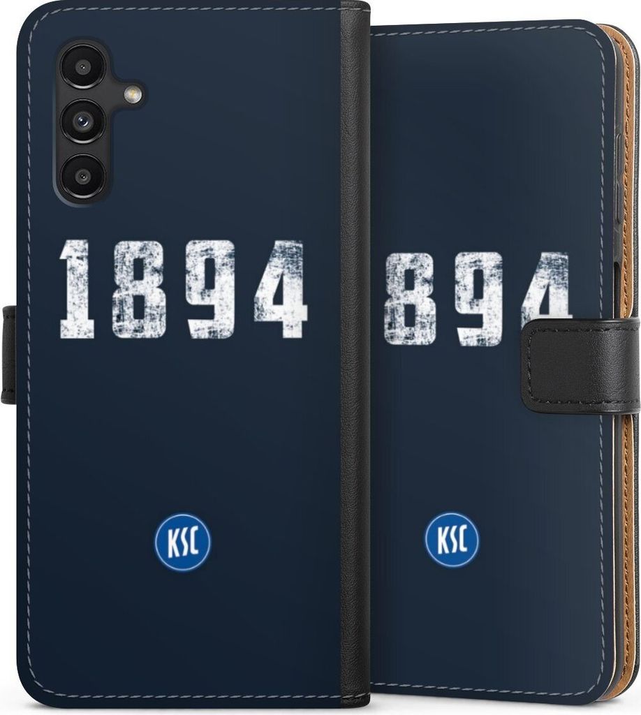 DeinDesign Klapphülle für Samsung Galaxy A13 5G Handytasche Lederhülle Tasche Bundesliga KSC Karlsruher SC