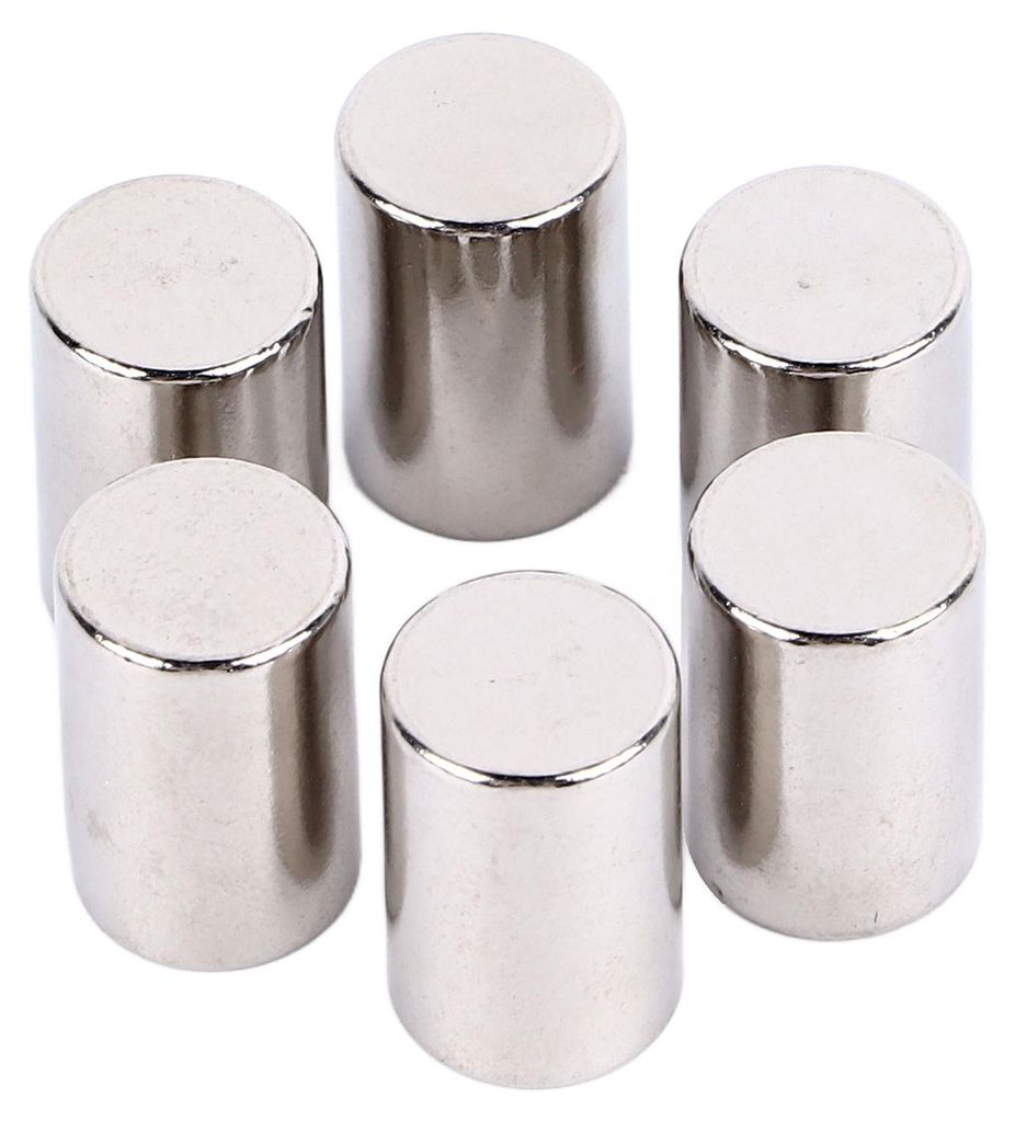 6 Stück professionelle Tonabnehmer-Polepieces aus Metall für E-Gitarre und Bassgitarre