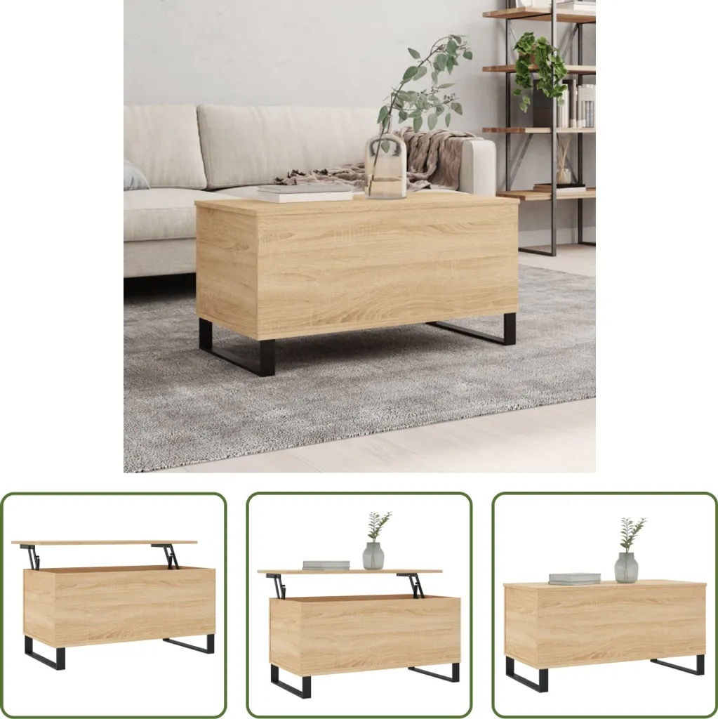 Tavolino Living Rovere Sonoma 90cm | Eleganza Naturale per Casa