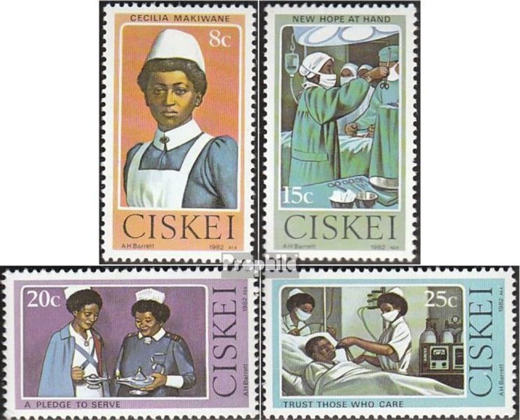 Briefmarken Südafrika - Ciskei 1982 Mi 22-25 (kompl.Ausg.) FDC Cecilia Makiwane