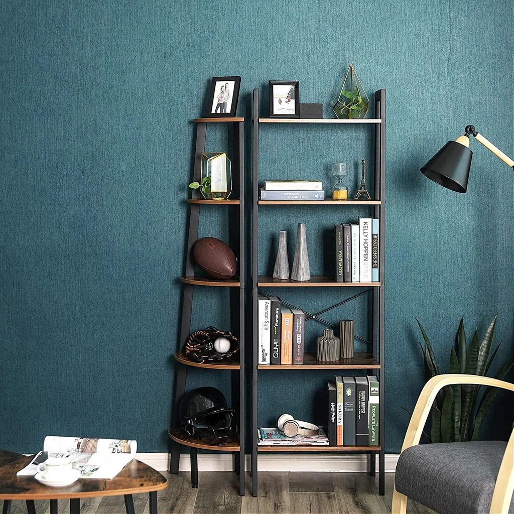 Étagère d'angle Valora LLS35X : Rangement compact au design industriel