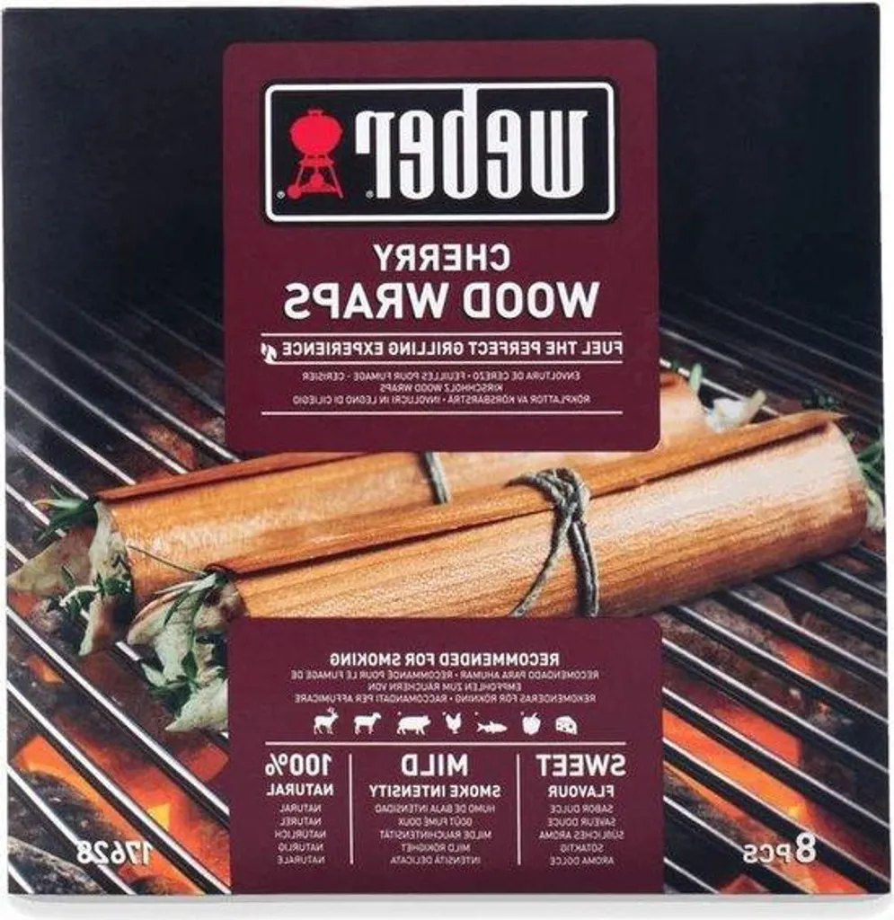 Set de 8 coques en bois de barbecue pour préparer poisson et viande