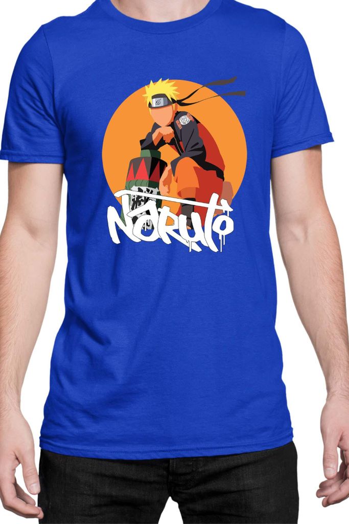 Herren T-Shirt Naruto Naruto 04, Man M / Blau
