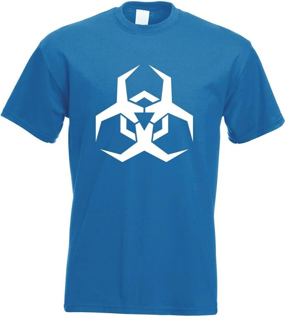 Kiwistar - T-Shirt - royal - Biohazard Symbol Clipart Motiv Bedruckt Funshirt Design Print - mit Motiv Bedruckt - Funshirt Design - Sport - Freizei...