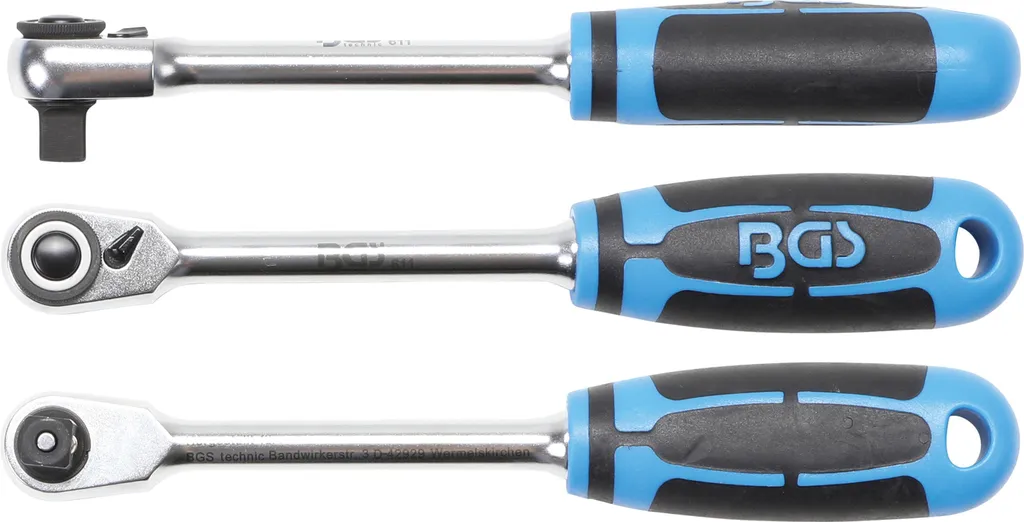Cliquet réversible BGS 611 à denture fine avec carré de 10 mm 3/8