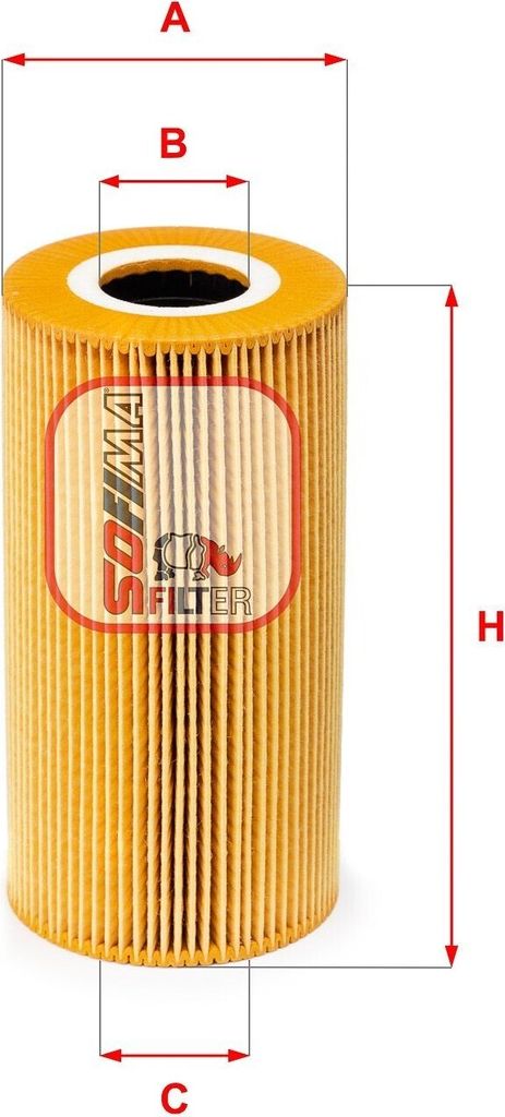 Ölfilter SOFIMA S 5009 PE Filtereinsatz für OPEL Omega B Limousine (V94) Omega B Caravan (V94) für BMW 5 Limousine (E39) 5 Touring (E39) 3 Limou...