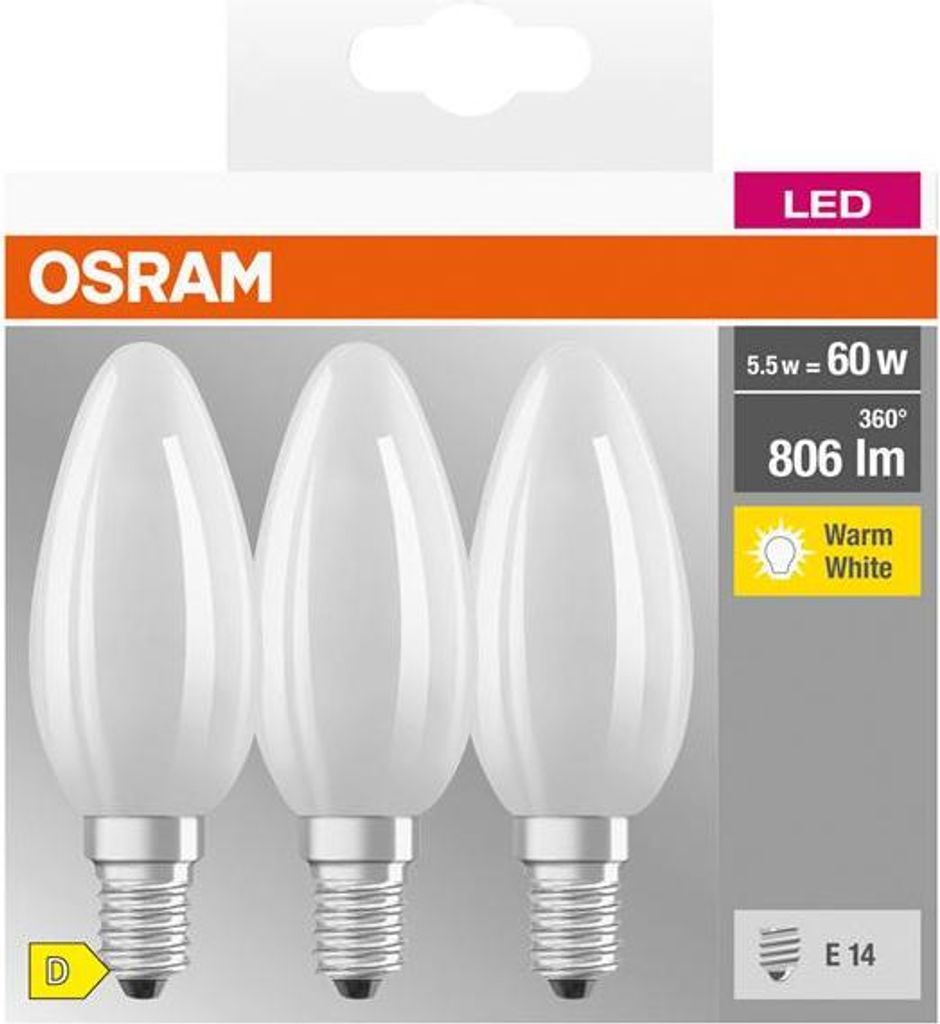 OSRAM HOMELIGHTING 4058075592551 LED (monochrome) EEC D (A Image du produit 