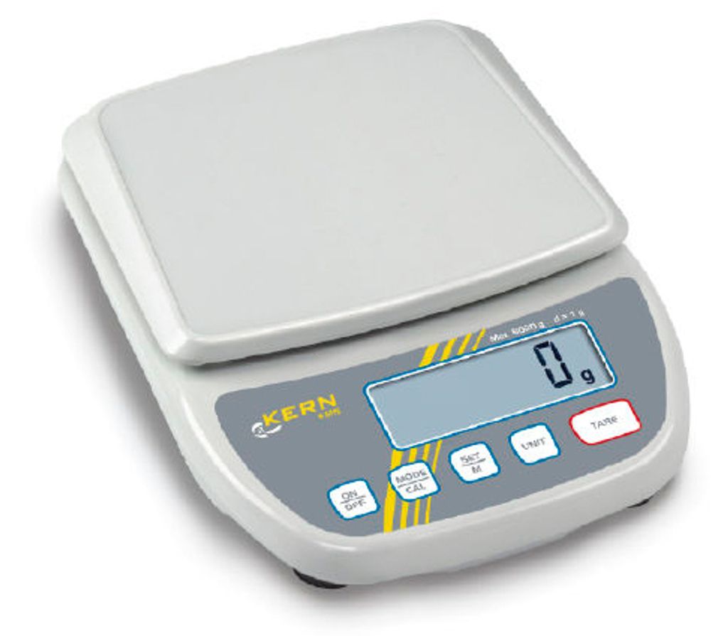 KERN & SOHN Schulwaage, Weiß, Kunststoff, LED, 200 mm, 280 Produktbild 