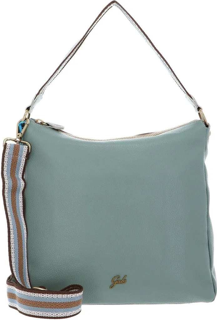Sac bandoulière Dallas Genevieve Gabs en cuir souple menthe Green Tea
