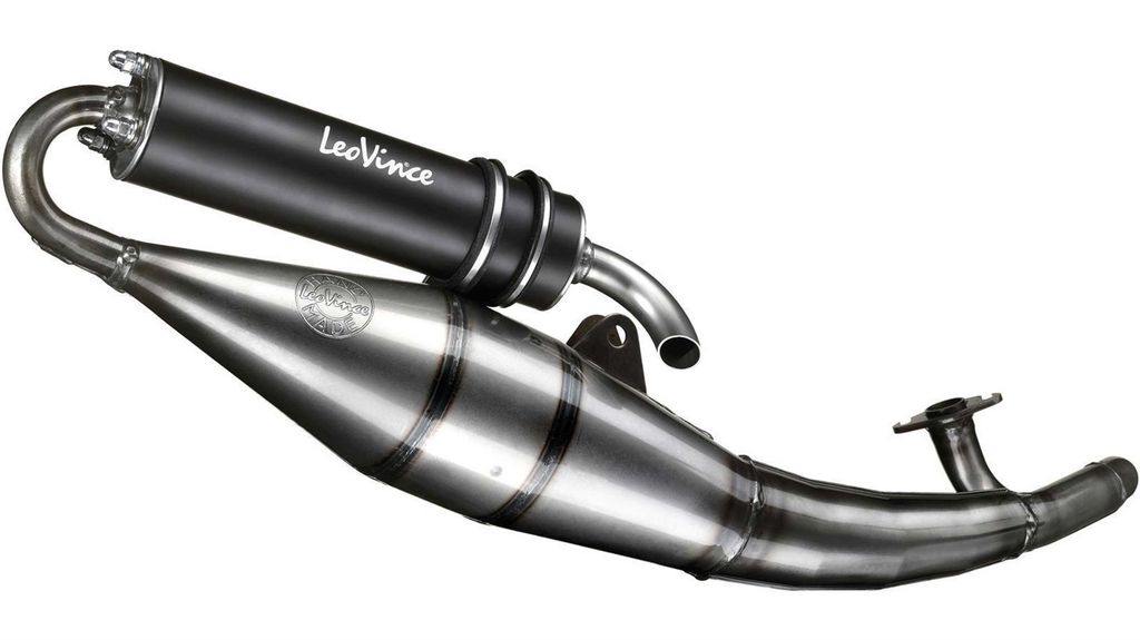 Kompletní výfuk LeoVince Hand Made TT black schválený pro Obrázek produktu 