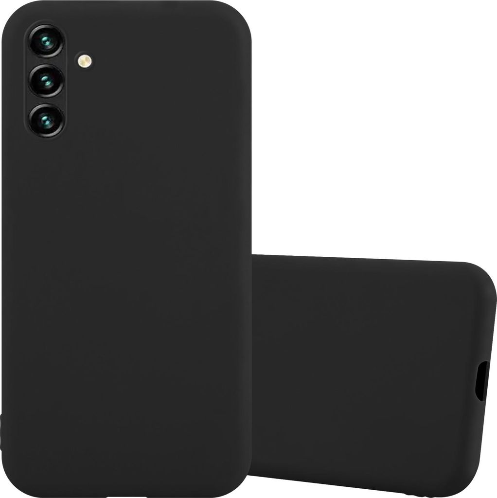 Cadorabo Hülle für Samsung Galaxy A13 5G Schutzhülle in Schwarz Handyhülle TPU Silikon Etui Case Cover