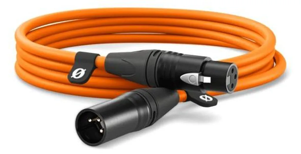 Câble de Microphone XLR 3 mètres Orange RØDE XLR3M-O Haute Fidélité XLR