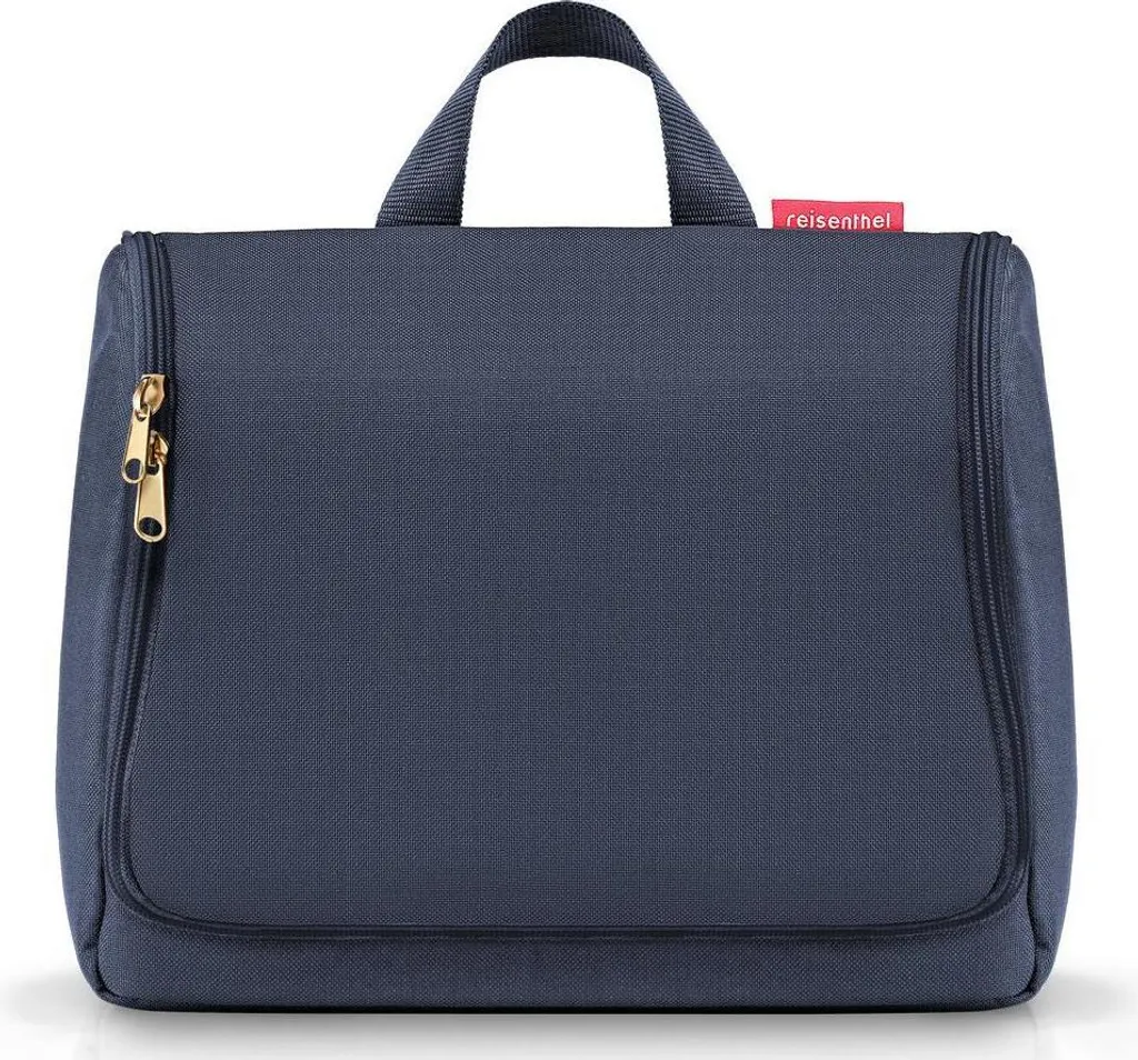 Trousse de toilette XL reisenthel Midnight Gold avec crochet métal