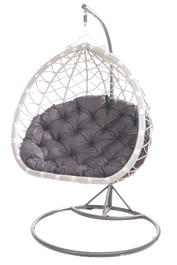 Hängesessel Kissen 130×100 cm – Bequemes Kissen für Hängesessel, Ei-Sessel und Gartenschaukel Anthrazit