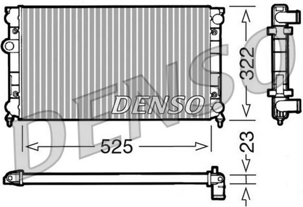Radiateur de remplacement pour VW Golf III 1H0121253BD - Fiabilité OE