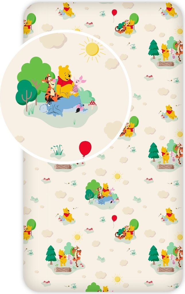 BrandMac Disney Winnie the Pooh Play Spannbetttuch 90x200 cm