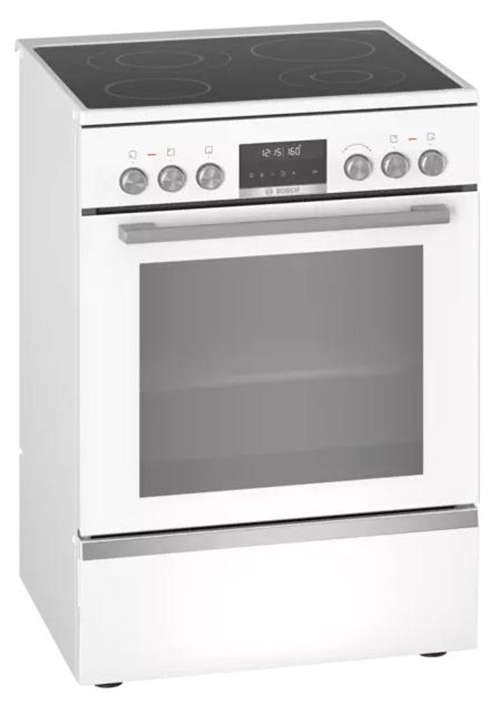 Bosch Serie 6 HKS79R220, Freistehender Herd, Weiß, Tasten, Produktbild 